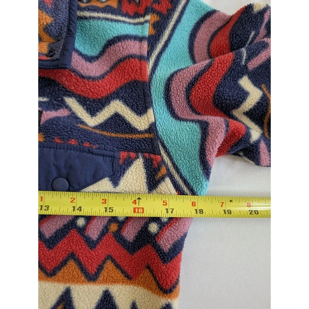 Patagonia Lightweight Synchilla Snap-T Fleece Pullover Girls Lg 12 Tribal Aztec